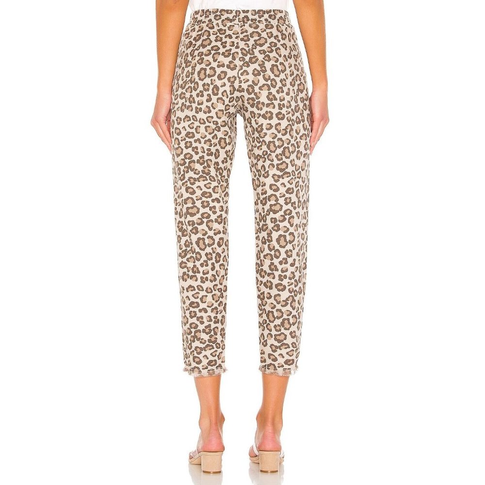 Monrow Leopard Fray Patch Pockets Pull on Pant in Dust size Small Revolve - Picture 3 of 10